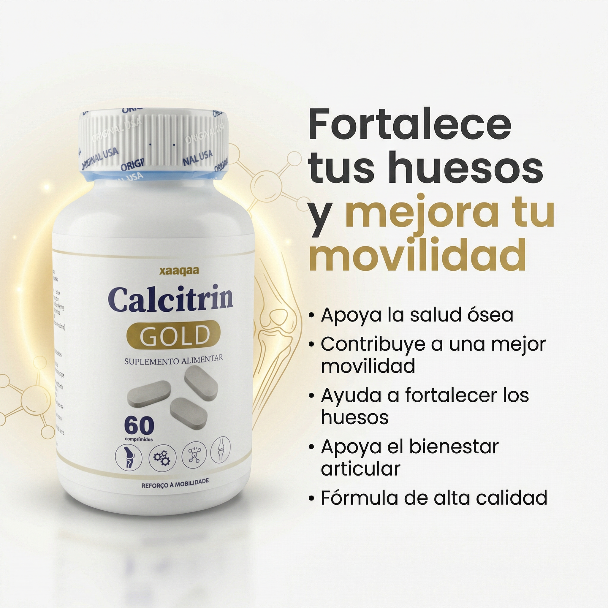 Calcitrin gold